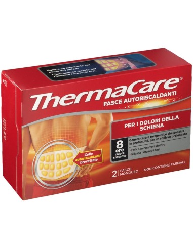 FASCIA AUTORISCALDANTE A CALORE TERAPEUTICO THERMACARE SCHIENA 2 PEZZI