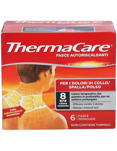 FASCE AUTORISCALDANTI A CALORE TERAPEUTICO THERMACARE COLLO/SPALLA/POLSO 6 PEZZI