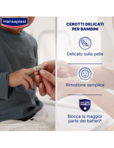 CEROTTO HANSAPLAST SENSITIVE KIDS 20 PEZZI ASSORTITI 2