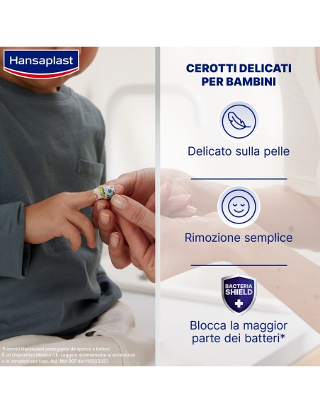 CEROTTO HANSAPLAST SENSITIVE KIDS 20 PEZZI ASSORTITI