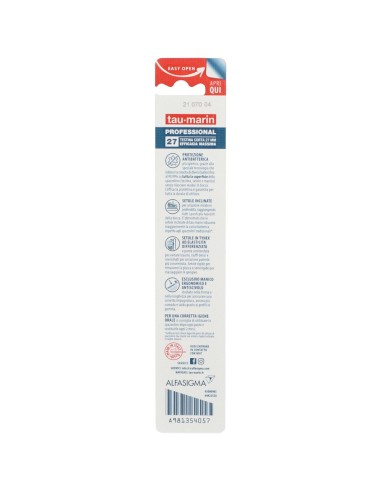 TAUMARIN PROFESSIONAL SPAZZOLINO 27 MEDIO TESTINA CORTA PROTEZIONE ANTIBATTERICA