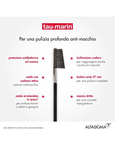 TAUMARIN SPAZZOLINO PROFESSIONAL BLACK CON ANTIBATTERICO