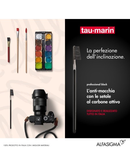 TAUMARIN SPAZZOLINO PROFESSIONAL BLACK CON ANTIBATTERICO