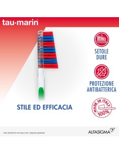 TAUMARIN SPAZZOLINO SCALARE 33 DURO CON ANTIBATTERICO 2