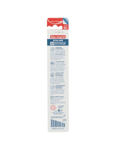 TAUMARIN SPAZZOLINO SCALARE 33 DURO CON ANTIBATTERICO