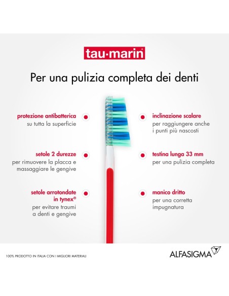 TAUMARIN SPAZZOLINO SCALARE 33 MOLTO MORBIDO CON ANTIBATTERICO