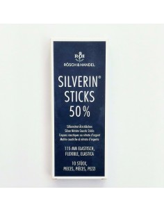 MATITA CAUSTICA SILVERIN NITRATO D'ARGENTO 50% RIGIDA LUNGHEZZA 115 MM 10 PEZZI