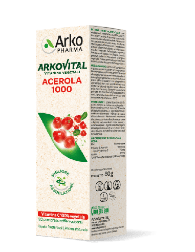 ARKOVITAL ACEROLA 1000 EFFERVESCENTE 20 COMPRESSE