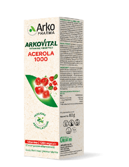 ARKOVITAL ACEROLA 1000 EFFERVESCENTE 20 COMPRESSE
