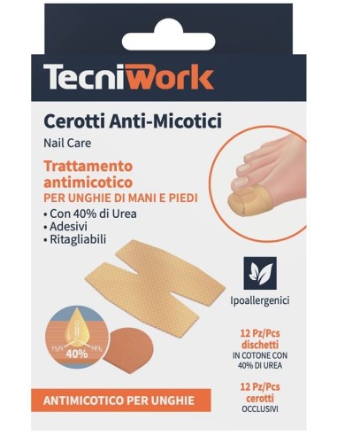 CEROTTO ANTIMICOSI UREA 12 PEZZI + 12 FIXING
