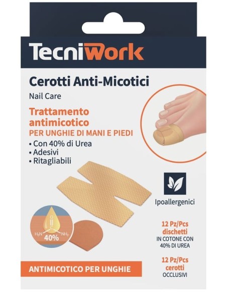 CEROTTO ANTIMICOSI UREA 12 PEZZI + 12 FIXING