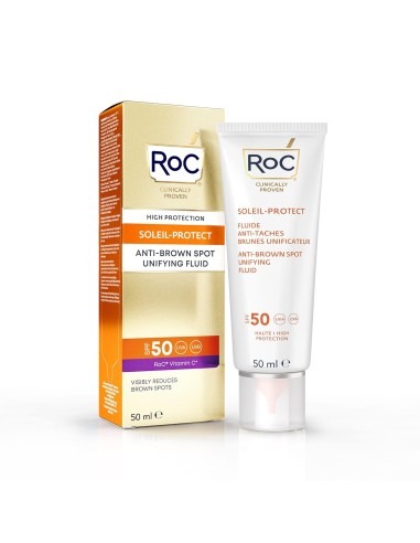 ROC FLUIDO SOLARE VISO SPF 50+ ANTIMACCHIE BRUNE 50 ML