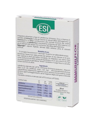 ESI IMMUNILFLOR LATTOFERRINA 20 NATURCAPS