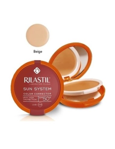 RILASTIL SUN PPT 50+ COMPATTO BEIGE NUOVA FORMULA 10 ML