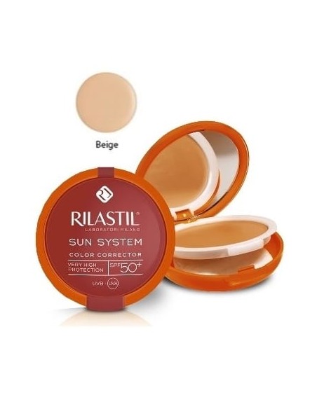RILASTIL SUN PPT 50+ COMPATTO BEIGE NUOVA FORMULA 10 ML
