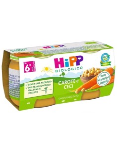 HIPP BIO OMOGENEIZZATO CAROTE/CECI 2X80 G