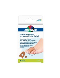 DISCHETTO CALLIFUGO 6 PEZZI + PARACALLO 6 PEZZI INTERDIGITALI MASTER-AID FOOTCARE B5