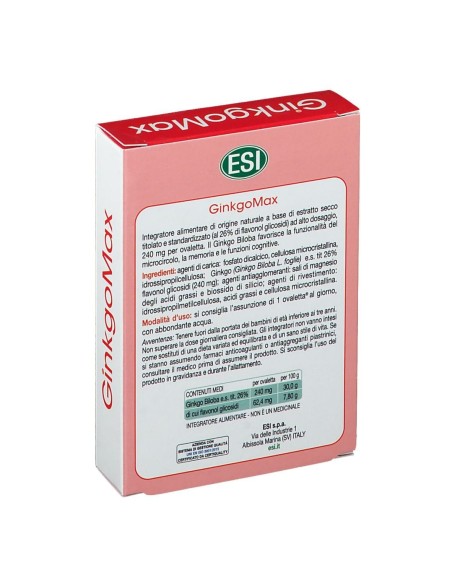 ESI GO UP GINKGOMAX 30 OVALETTE DA 800 MG