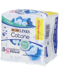 LINES COTONE BIO ULTRA NOTTE 10 PEZZI