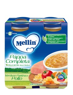 MELLIN PAPPA COMPLETA POLLO 250 G 2 PEZZI