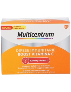 MULTICENTRUM DIFESE IMMUNITARIE BOOST VITAMINA C 28 BUSTINE 2
