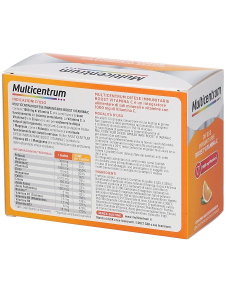 MULTICENTRUM DIFESE IMMUNITARIE BOOST VITAMINA C 28 BUSTINE