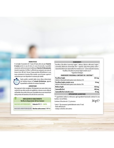 SEDIVITAX TISANA 20 BUSTINE