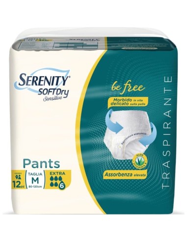 SERENITY PANTS SD SENSITIVE BE FREE EXTRA M 12 PEZZI