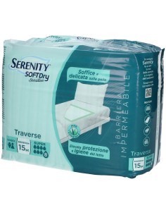 SERENITY TRAVERSA SD SENSITIVE SUPER 60X90 CM 15 PEZZI