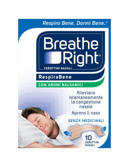 CEROTTI NASALI BREATHE RIGHT BALSAMICI 10 PEZZI