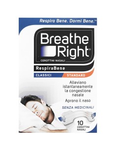 CEROTTI NASALI BREATHE RIGHT CLASSICI 10 PEZZI