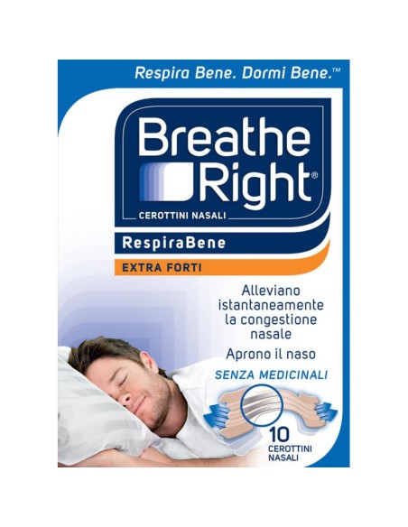 CEROTTI NASALI BREATHE RIGHT EXTRA FORTE 10 PEZZI