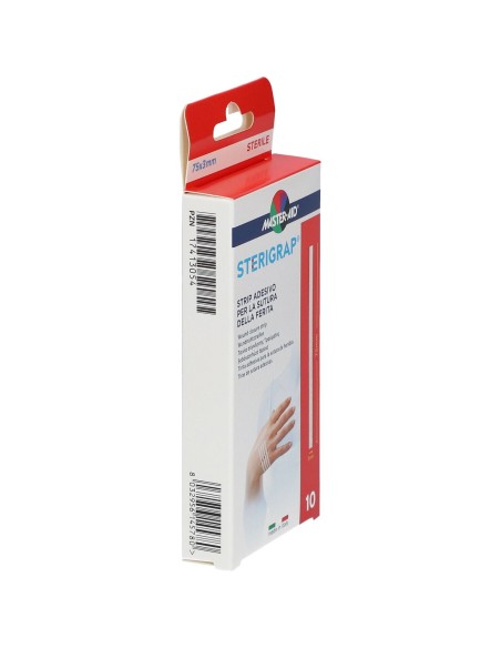 MASTER-AID STERIGRAP STRIP ADESIVO SUTURA FERITE 75X3 MM 10 PEZZI