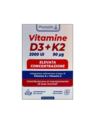 VITAMINE D3+K2 60 COMPRESSE