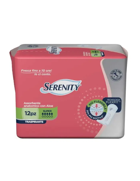 PANNOLONE PER INCONTINENZA SERENITY LIGHT LADY SUPER 12 PEZZI