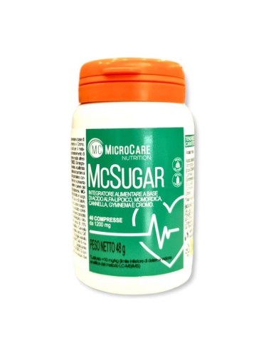 MICROCARE NUTRITION MC SUGAR 40 COMPRESSE DA 1200 MG