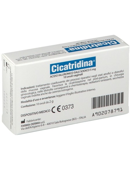 OVULI VAGINALI CICATRIDINA 10 PEZZI