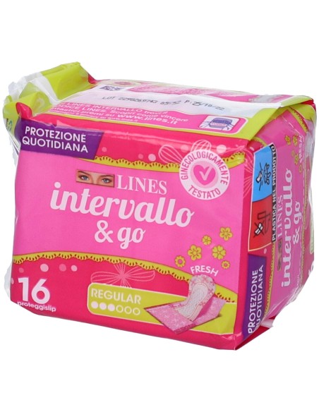 PROTEGGISLIP LINES INTERVALLO FRESH&GO RIPIEGATI 16 PEZZI