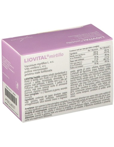 LIOVITAL MIRTILLO 8 FLACONCINI 10 ML