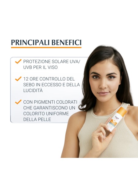 EUCERIN SUN OIL CONTROL TINTED CREAM SPF50+ 50 ML