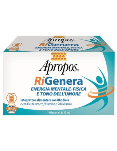 APROPOS RIGENERA ENERGIA FISICA E MENTALE 10 FLACONCINI 10 ML