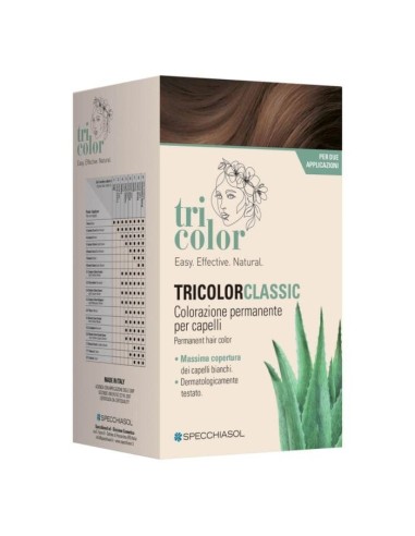 TRICOLOR CLASSIC 3 CASTANO SCURO 2 TUBI 50 ML + 2 SHAKER 50 ML + 4 BUSTINE 8 ML