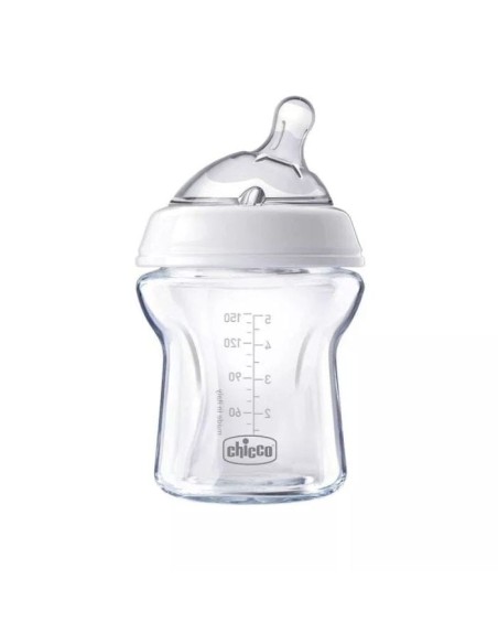 CHICCO BIBERON NAT FEEL VETRO 0M+ 150 ML