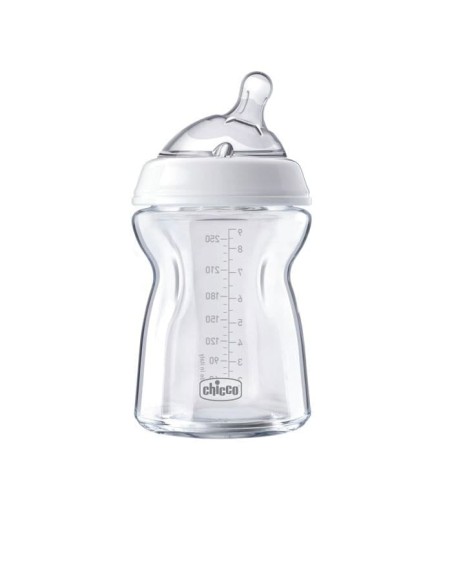 CHICCO BIBERON NAT FEEL VETRO 0M+ 250 ML