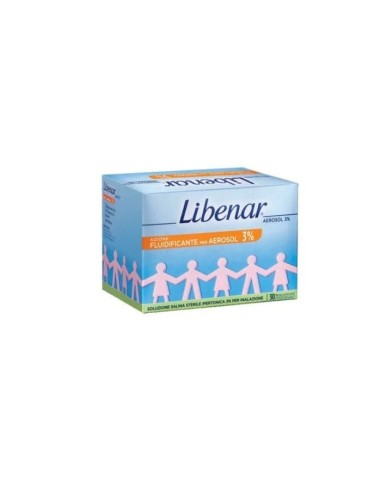 SOLUZIONE SALINA IPERTONICA 3% LIBENAR PER INALAZIONE CON AEROSOL 30 FLACONCINI MONOUSO X 4 ML