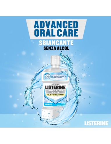 LISTERINE ADVANCED WHITE GUSTO DELICATO 500 ML