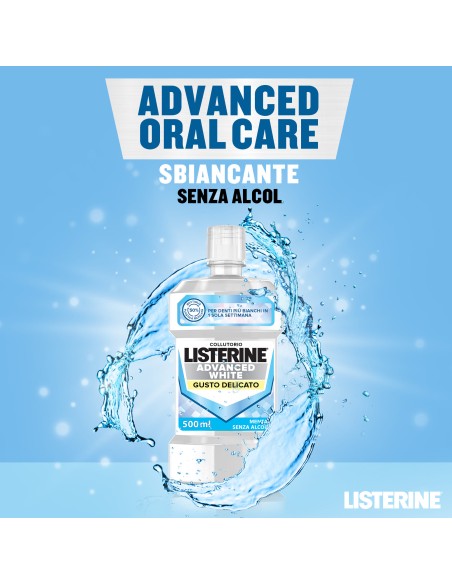 LISTERINE ADVANCED WHITE GUSTO DELICATO 500 ML