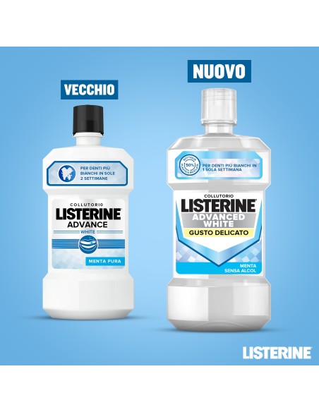 LISTERINE ADVANCED WHITE GUSTO DELICATO 500 ML
