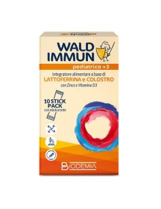 WALD IMMUN PEDIATRICO +3 10 STICK GUSTO CIOCCOLATO