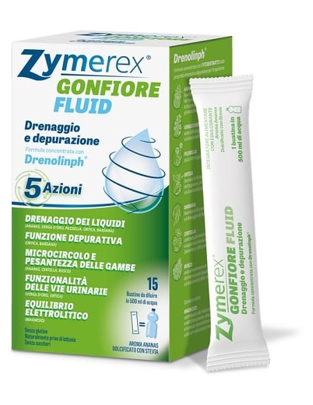 ZYMEREX GONFIORE FLUID ANANAS 15 BUSTINE